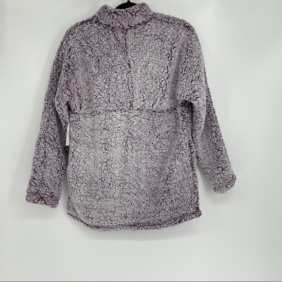 TIME & TRU SNOWTIPPED 3/4 ZIP PLUSH JACKET MEDIUM - Picture 4 of 6